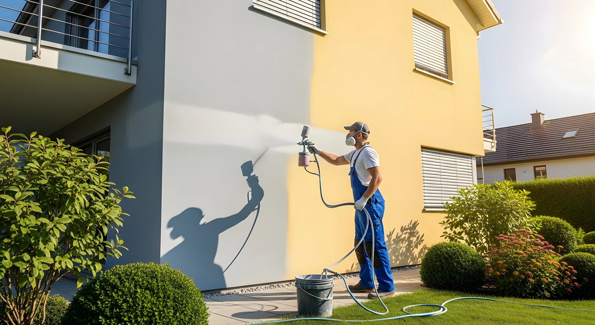 2026 09 11T15 43 33.527991Z painter spray painting a house exterior photo